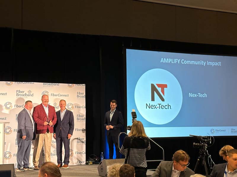 Nex-Tech Honored with Fiber Forward AMPLIFY Award at Fiber Connect 2024